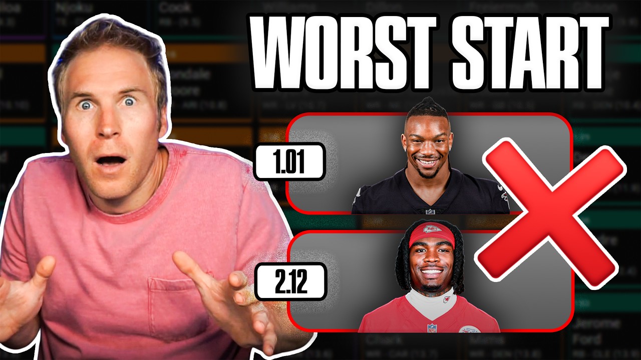 If You Want to Lose Your Fantasy League, Draft Like This...